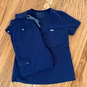 Navy figs scrubs